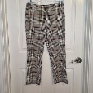 JUDE CONNALLY Lucia Jude Cloth Pull on Pants Glen Plaid Womens Size SMALL